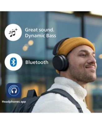 H5209 Wireless Headphones,Over-Ear Bluetooth Headphones with Dynamic Bass, 65H Battery Life, Fast charging, Bluetooth 5.3, Black