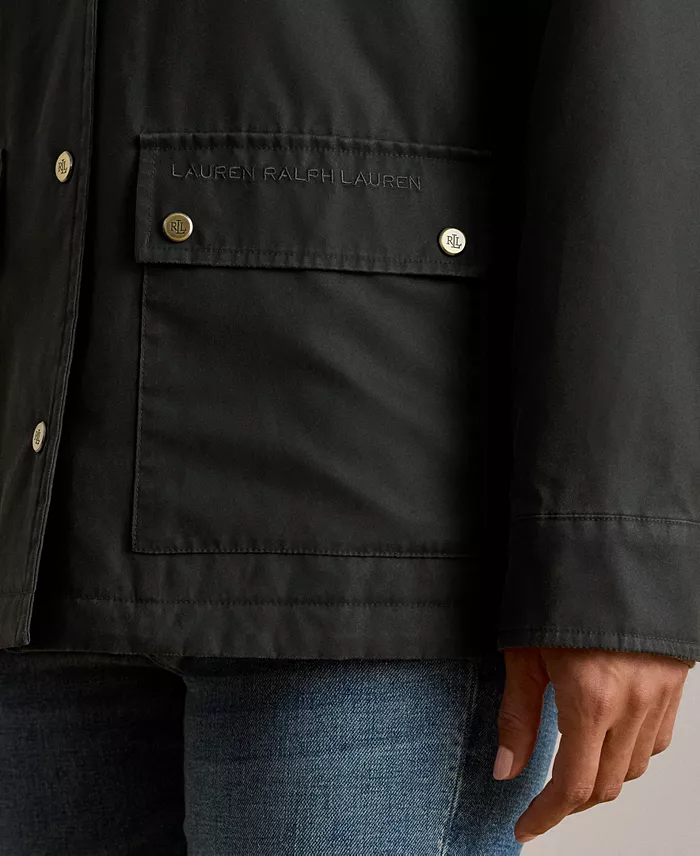 Women's Cord-Collar Waxed Jacket - thumbnail 4