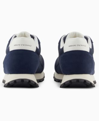 Men&#39;s Drop Logo Mesh Sneakers