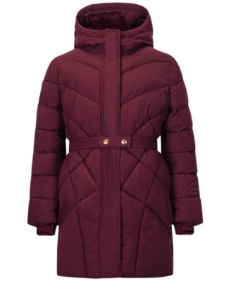 Sam Edelman - Big Girls Quilted Belted Stadium Jacket