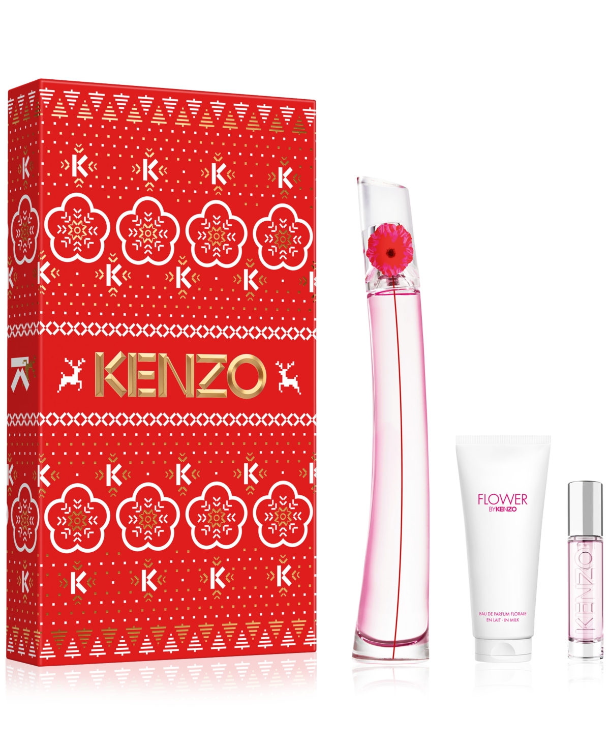 Kenzo 3-pc. Flower By  Poppy Bouquet Eau De Parfum Gift Set In Transparent