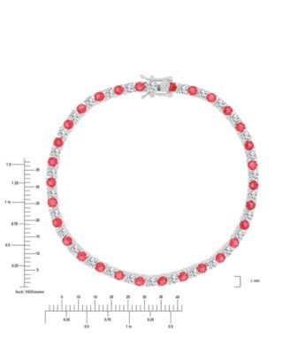 Round-Cut Cubic Zirconia Bracelet in Sterling Silver 