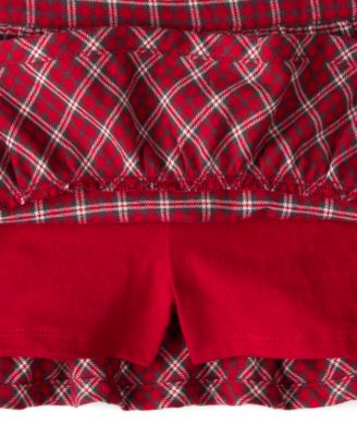 Toddler Girls' Plaid Pattern Skirt