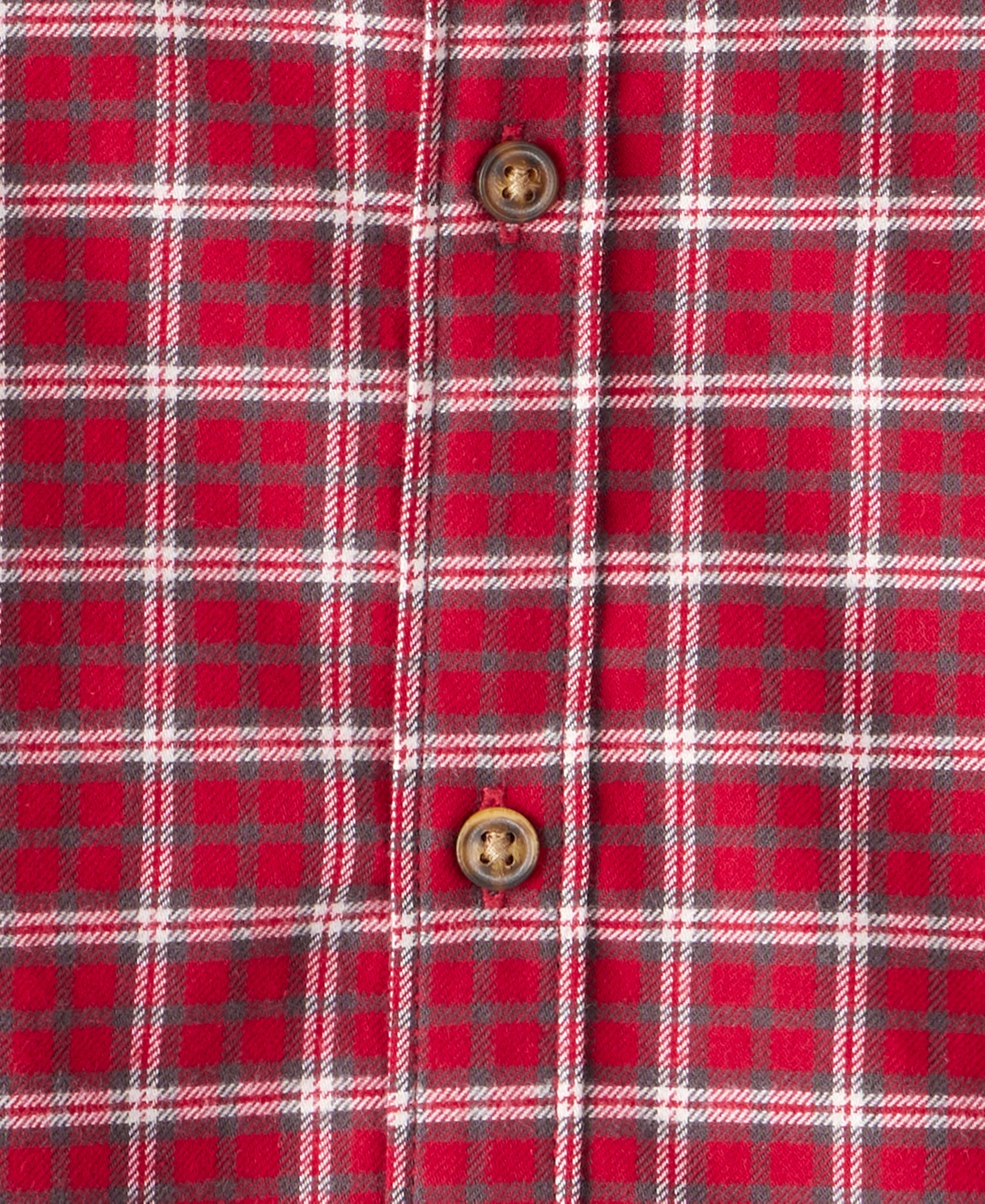 Carter's Toddler Boys Plaid Long-sleeve Button-down Shirt In Red