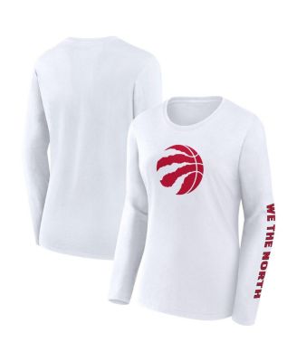 Fanatics - Women's White Toronto Raptors Long Sleeve T-Shirt