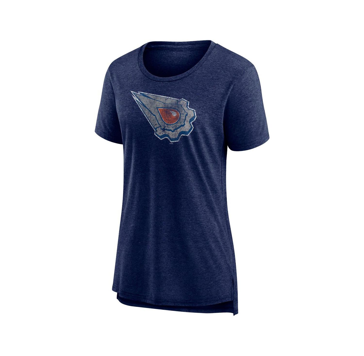 Women's Heather Navy Edmonton Oilers Special Edition 2.0 Modern T-Shirt