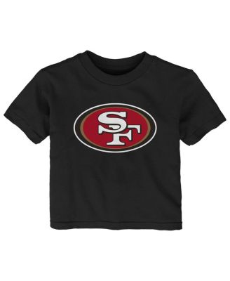 Outerstuff - Baby Boys and Girls Black San Francisco 49ers Primary Logo T-Shirt