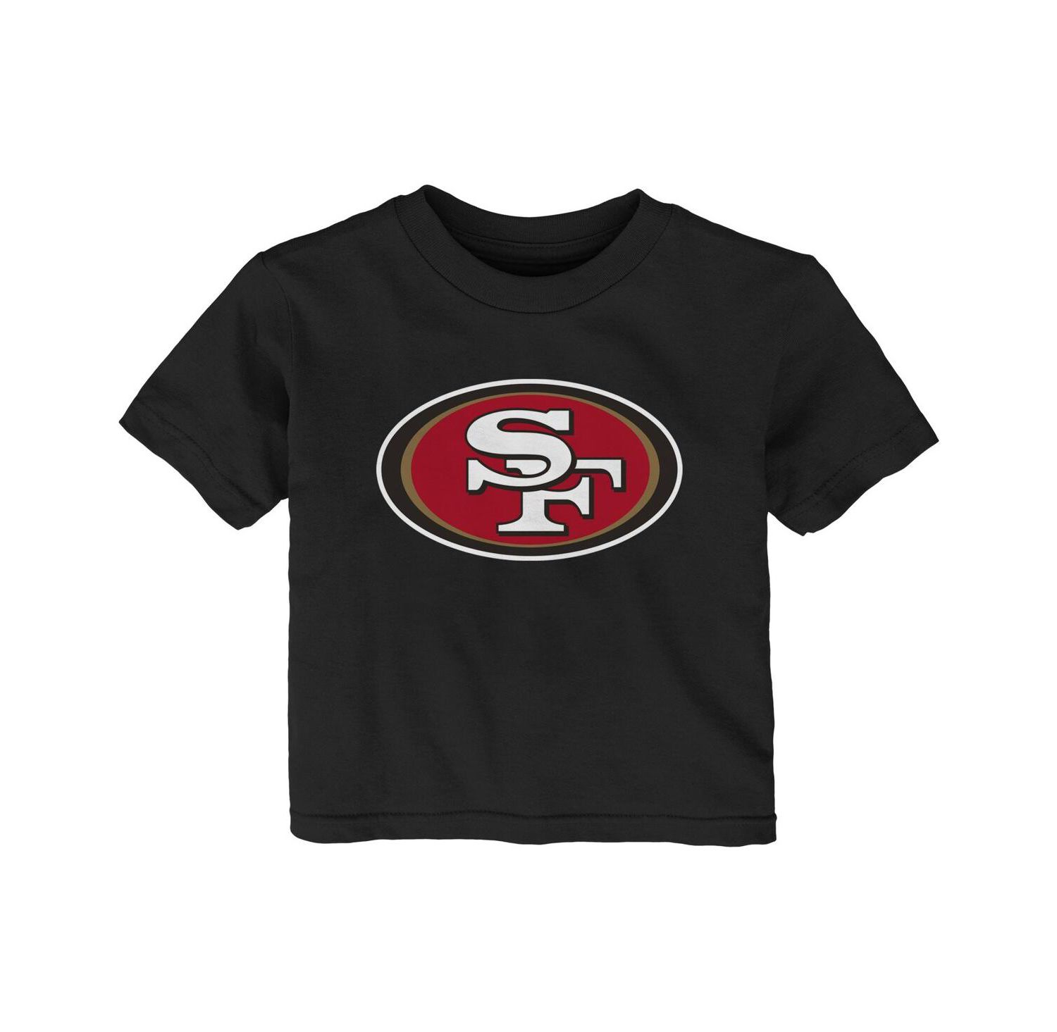 Baby Boys and Girls Black San Francisco 49ers Primary Logo T-Shirt