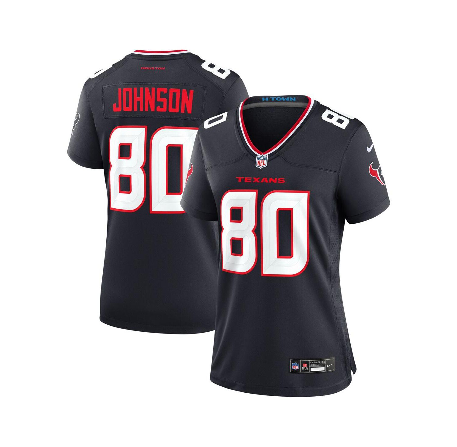 Women's Andre Johnson Navy Houston Texans Team Retired Player Game Jersey