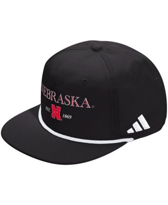 adidas - Men's and Women's Black Nebraska Huskers Seasonal Rope Adjustable Hat