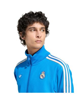 Men's Blue Real Madrid Terrace Icons Full-Zip Track Jacket