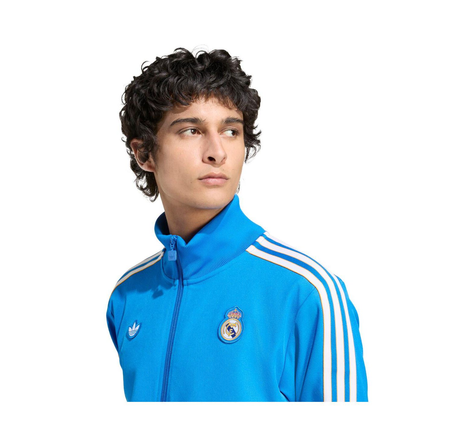 Men's Blue Real Madrid Terrace Icons Full-Zip Track Jacket
