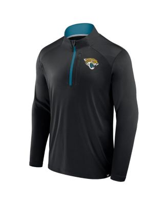 Men's Black Jacksonville Jaguars Defender Long Sleeve Quarter-Zip Jacket