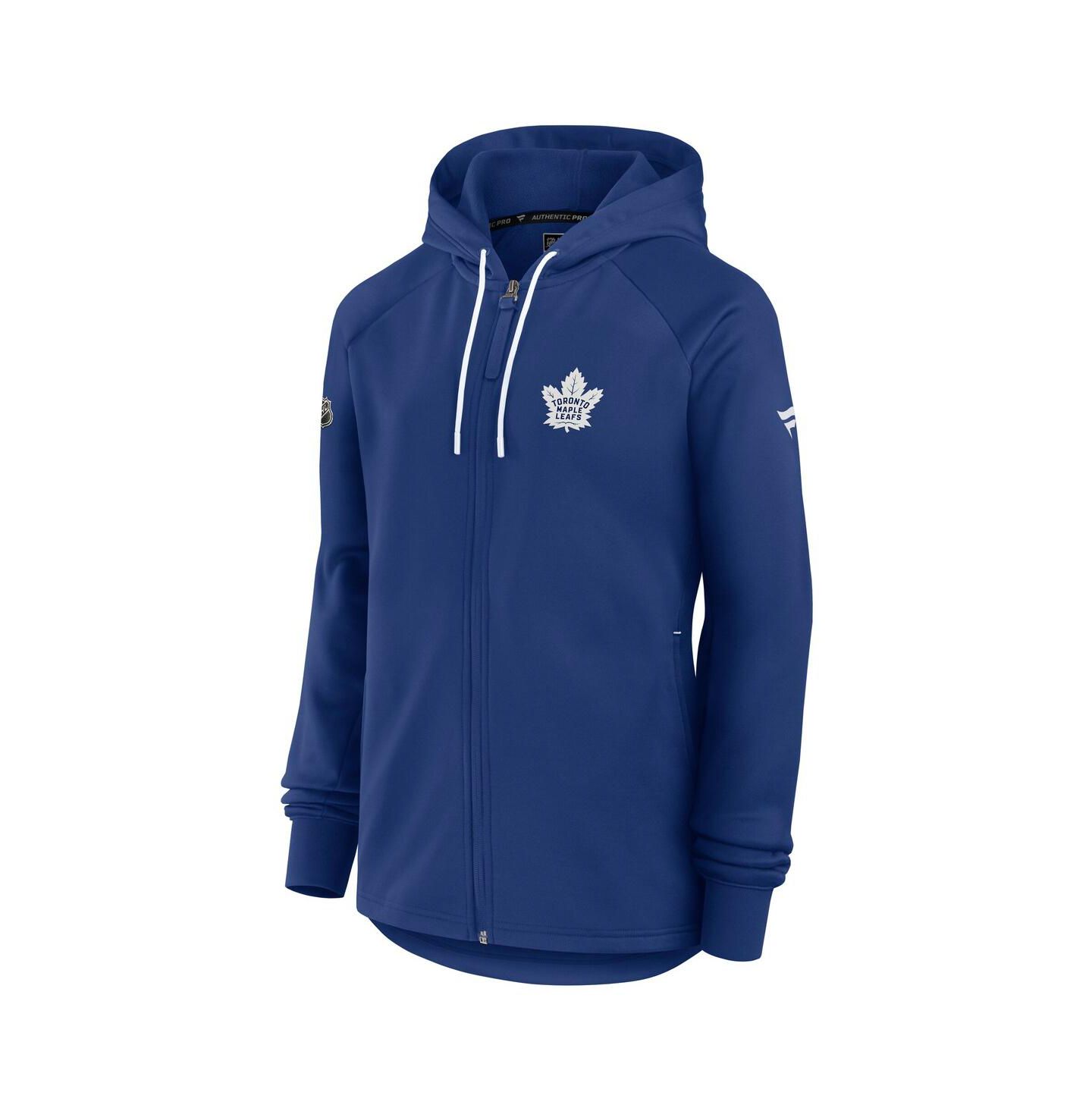 Женская куртка Fanatics Blue Toronto Maple Leaf's Authentic Pro Rink Fleece Full-Zip — фото 3