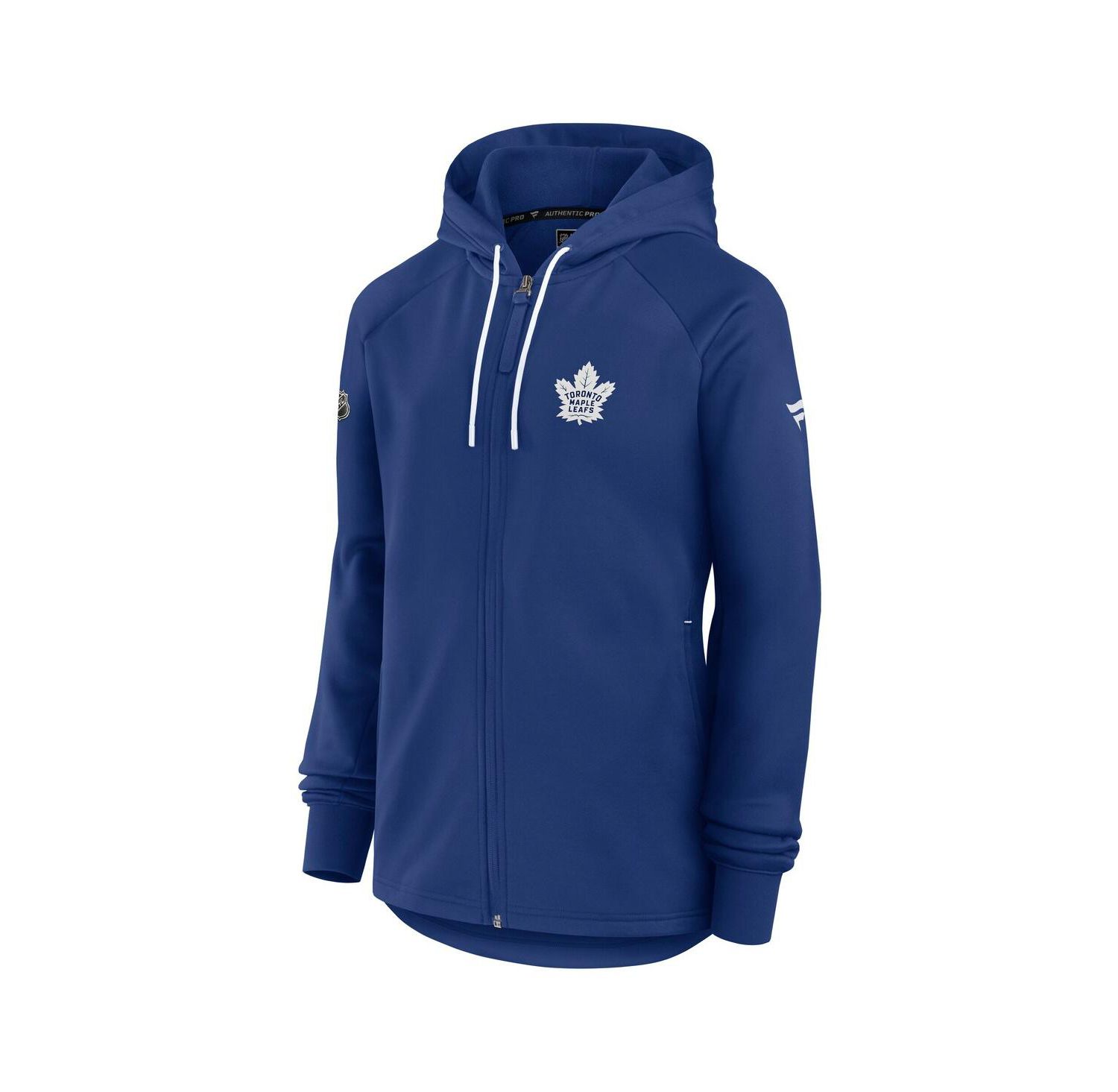 Women's Blue Toronto Maple Leaf's Authentic Pro Rink Fleece Full-Zip Jacket