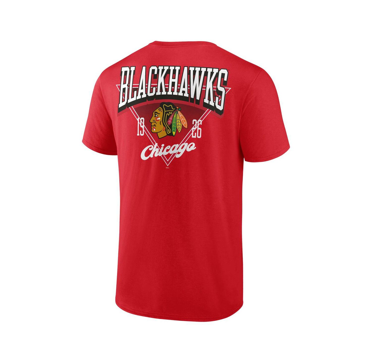 Men's Red Chicago Blackhawks Never Over T-Shirt