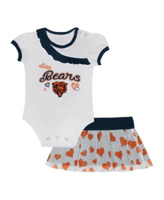 Outerstuff - Baby Boys and Girls Chicago Bears Love My Team Bodysuit Skirt Set