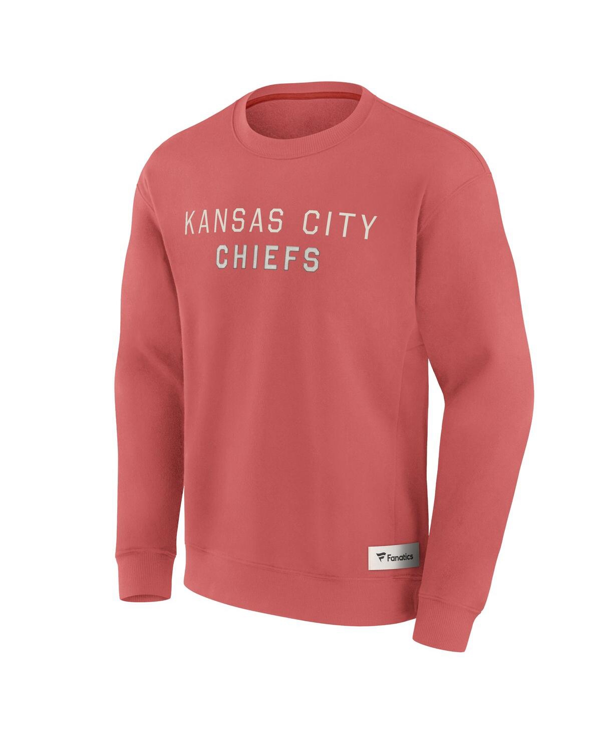 Fanatics Men's Red Kansas City Chiefs Elements Future Ground Lettering Pullover Sweatshirt In Red
