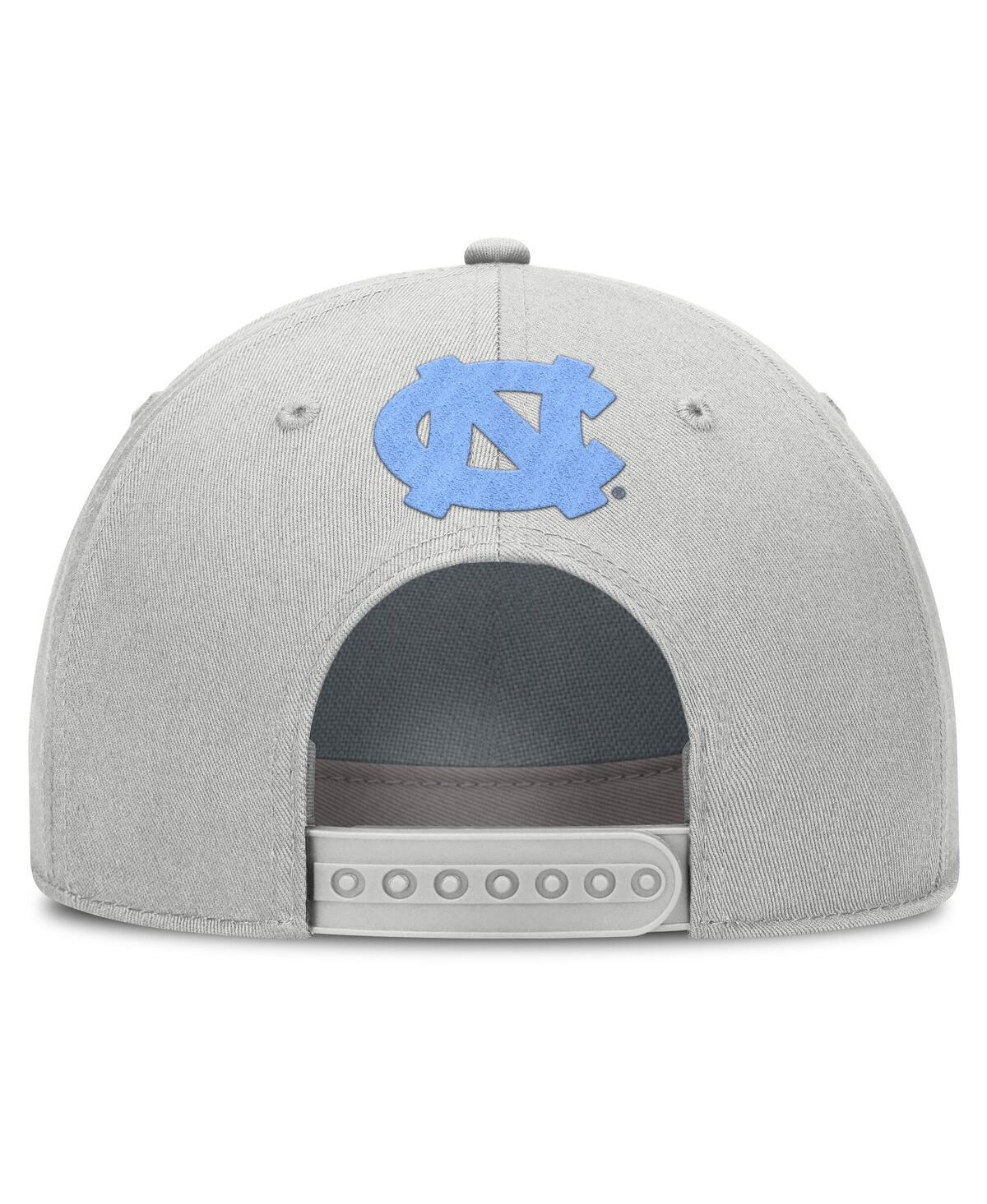 Jordan Men's Gray North Carolina Tar Heels 2025 Sideline Dust Pinched Rise Adjustable Hat In Gray