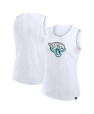 Fanatics - Women's White Jacksonville Jaguars Slub Tank Top