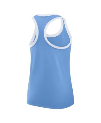 Women's Carolina Blue North Carolina Tar Heels Primetime Racerback Tri-Blend Tank Top