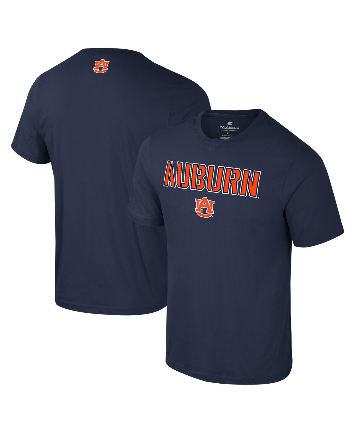 Colosseum Men's Navy Auburn Tigers Color Pop Active Blend T-shirt In Blue