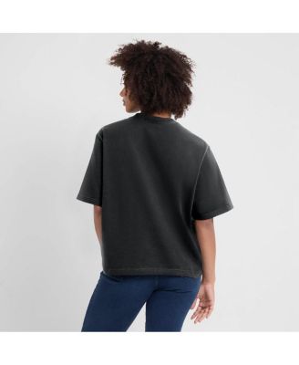 Women's Black Atlanta Falcons Essential Script Relaxed Boxy T-Shirt