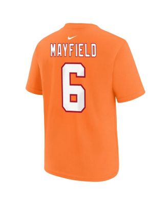 Men's Baker Mayfield Orange Tampa Bay Buccaneers Player Name Number T-Shirt