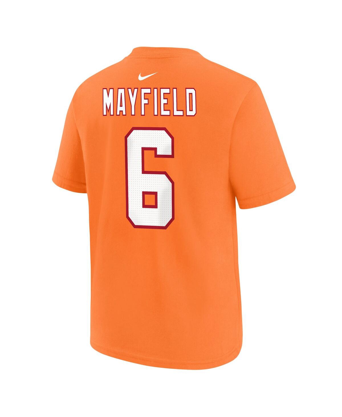 Outerstuff Nike Men's Baker Mayfield Orange Tampa Bay Buccaneers Player Name Number T-shirt In Orange