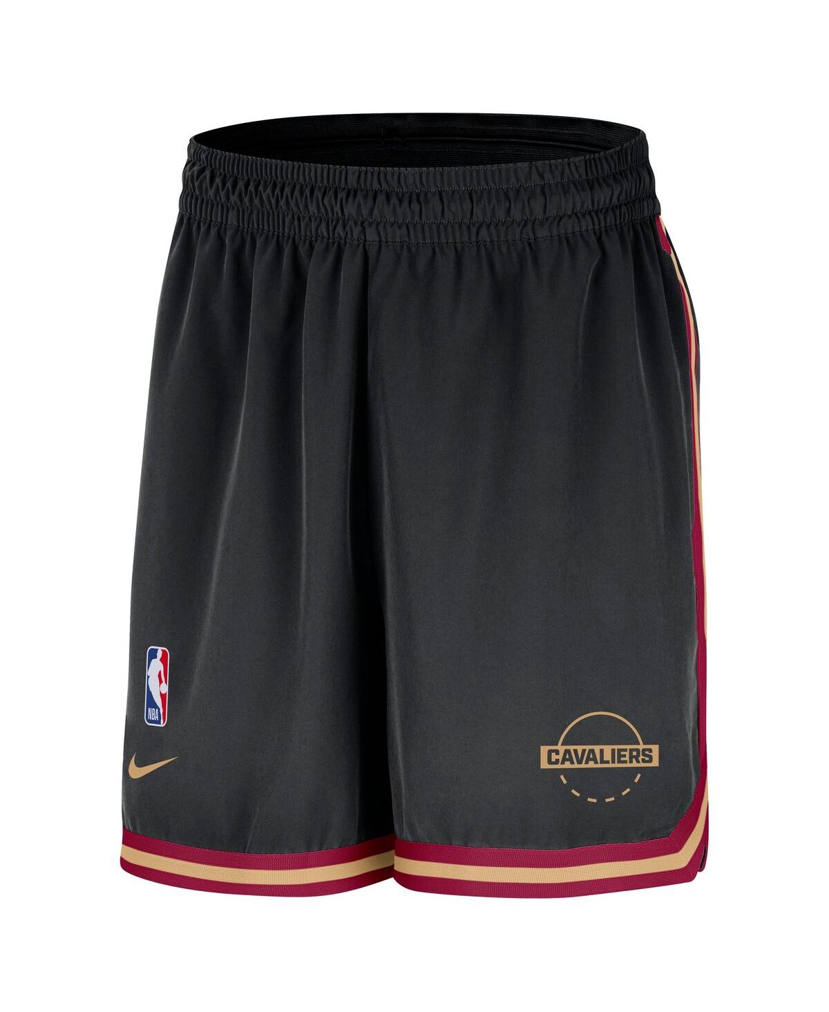 Nike Black Cleveland Cavaliers Authentic Practice Dna Woven Performance Shorts In Black
