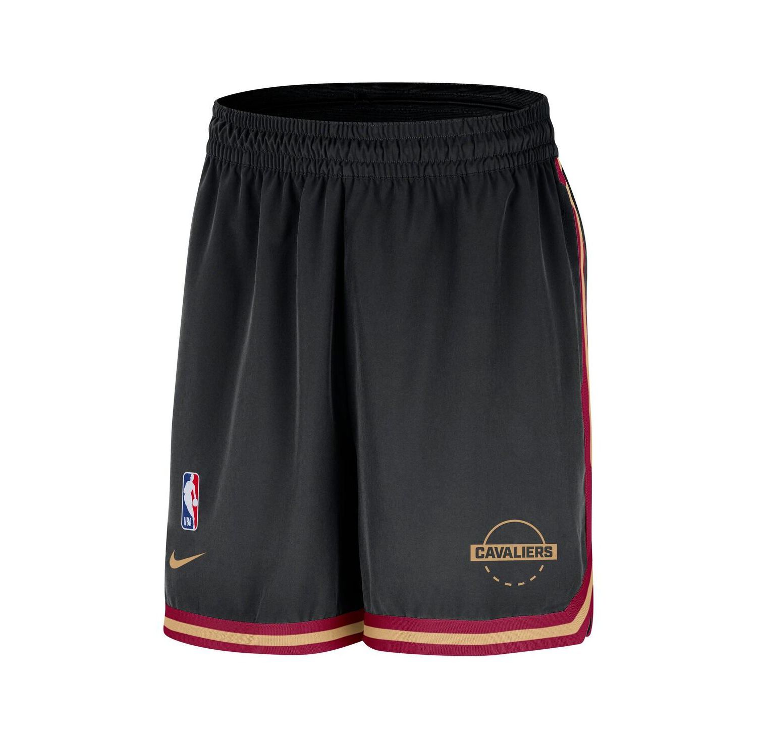 Men's Black Cleveland Cavaliers Authentic Practice DNA Woven Performance Shorts
