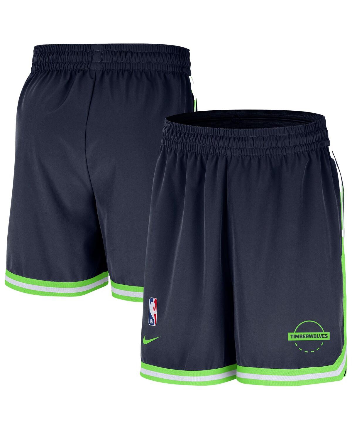 Nike Navy Minnesota Timberwolves Authentic Practice Dna Woven Performance Shorts In Blue