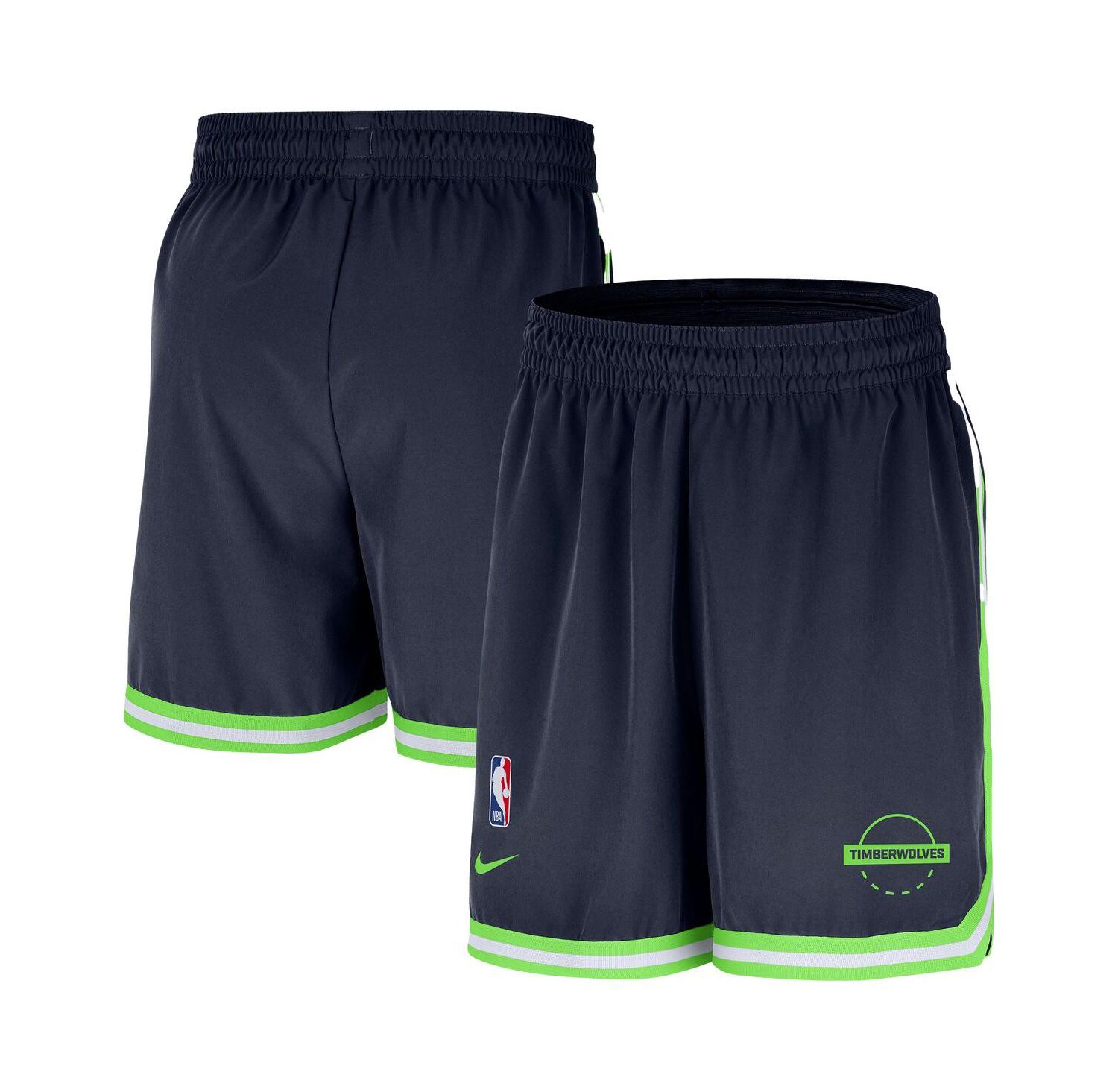 Men's Navy Minnesota Timberwolves Authentic Practice DNA Woven Performance Shorts