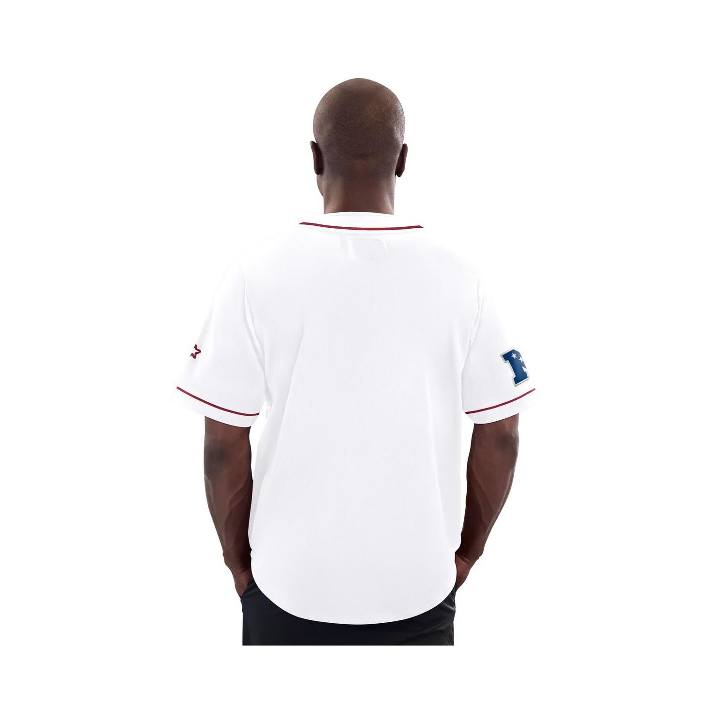 Men's White Arizona Cardinals Relay Full-Button Baseball Jersey