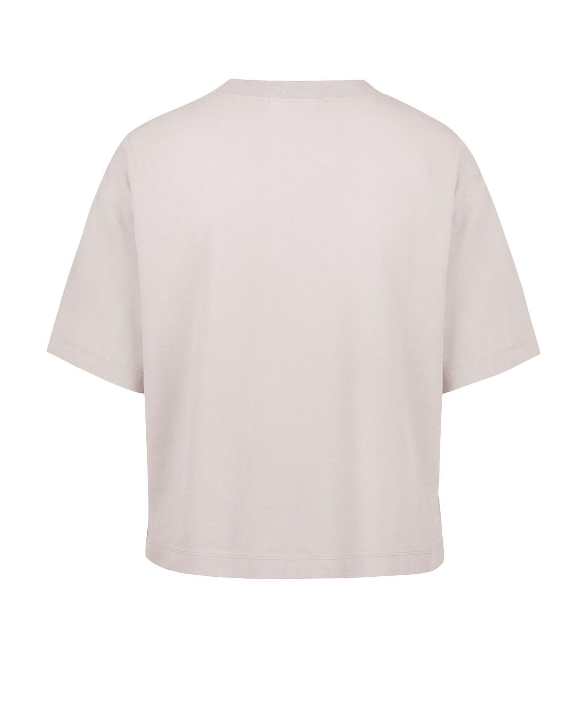 47 Brand '47 Natural New Orleans Saints Cropped Windthrow Ravine T-shirt In Neutral