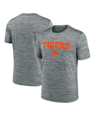 Nike - Men's Charcoal Clemson Tigers 2025 Sideline Velocity Performance T-Shirt