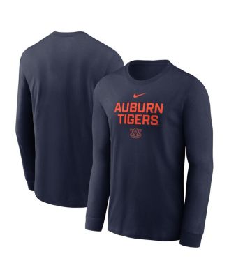 Nike - Men's Navy Auburn Tigers 2025 Sideline Dri-FIT Long Sleeve T-Shirt