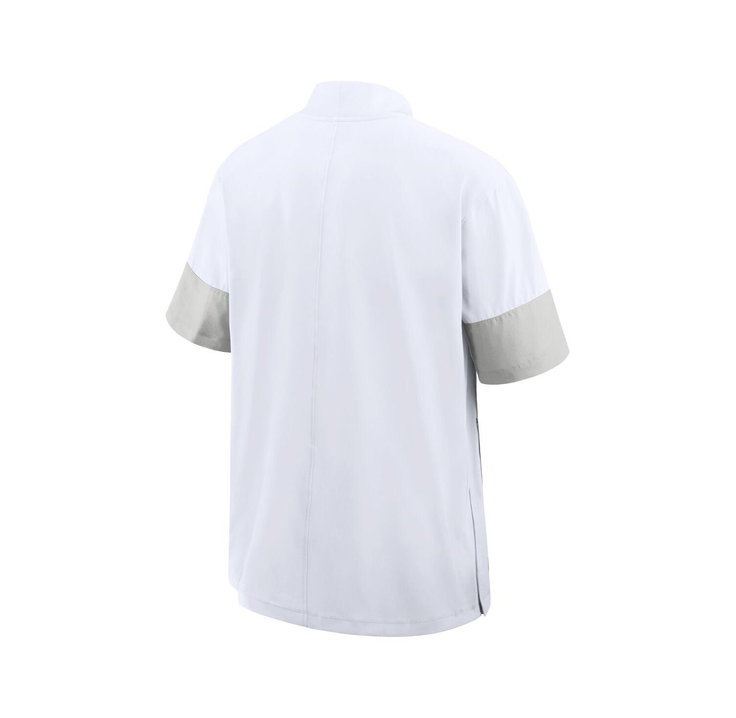 Men's White Auburn Tigers 2025 Sideline Coaches Lightweight Short Sleeve Jacket
