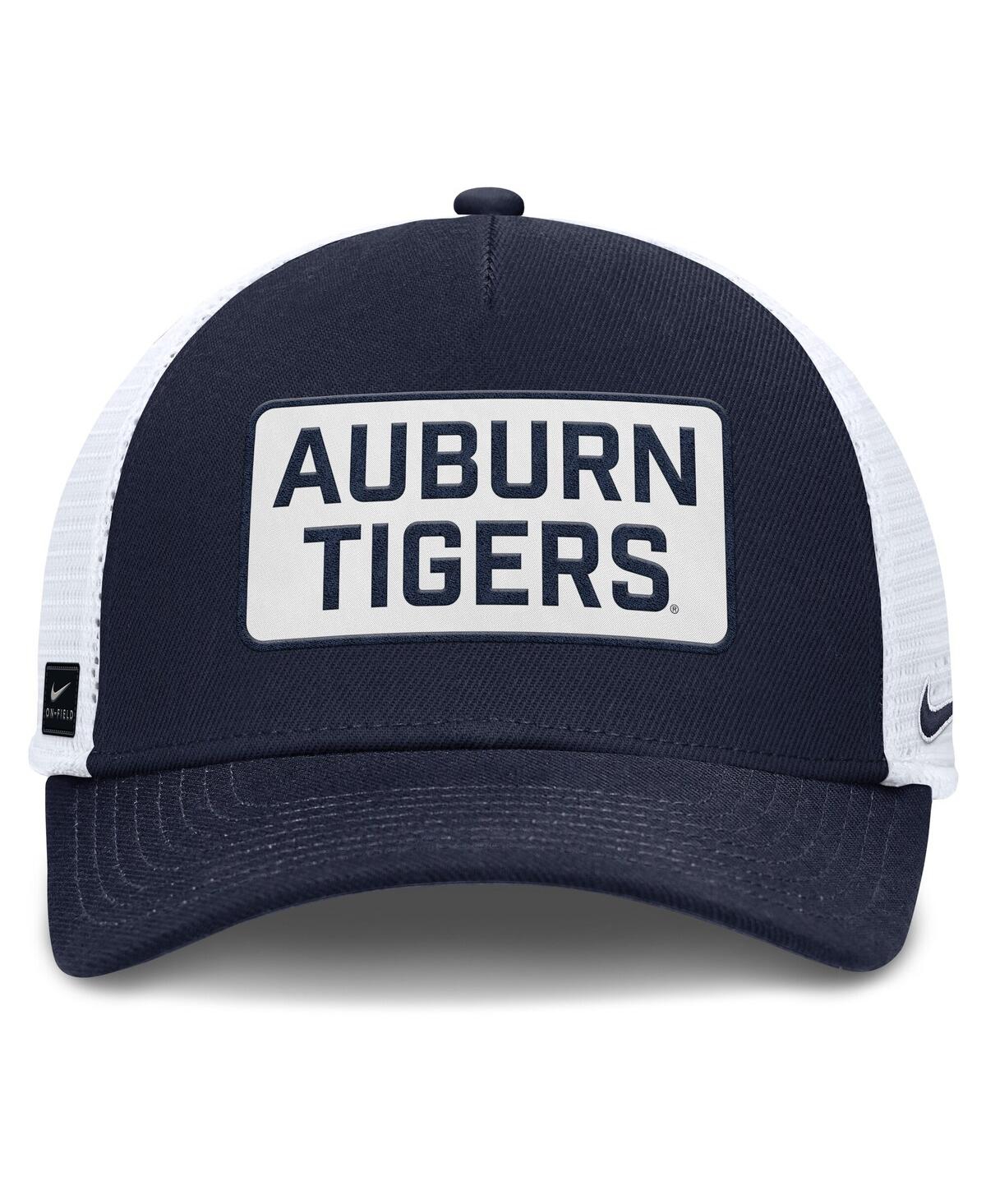 Nike Navy Auburn Tigers 2025 On-field Club Adjustable Trucker Hat In Blue