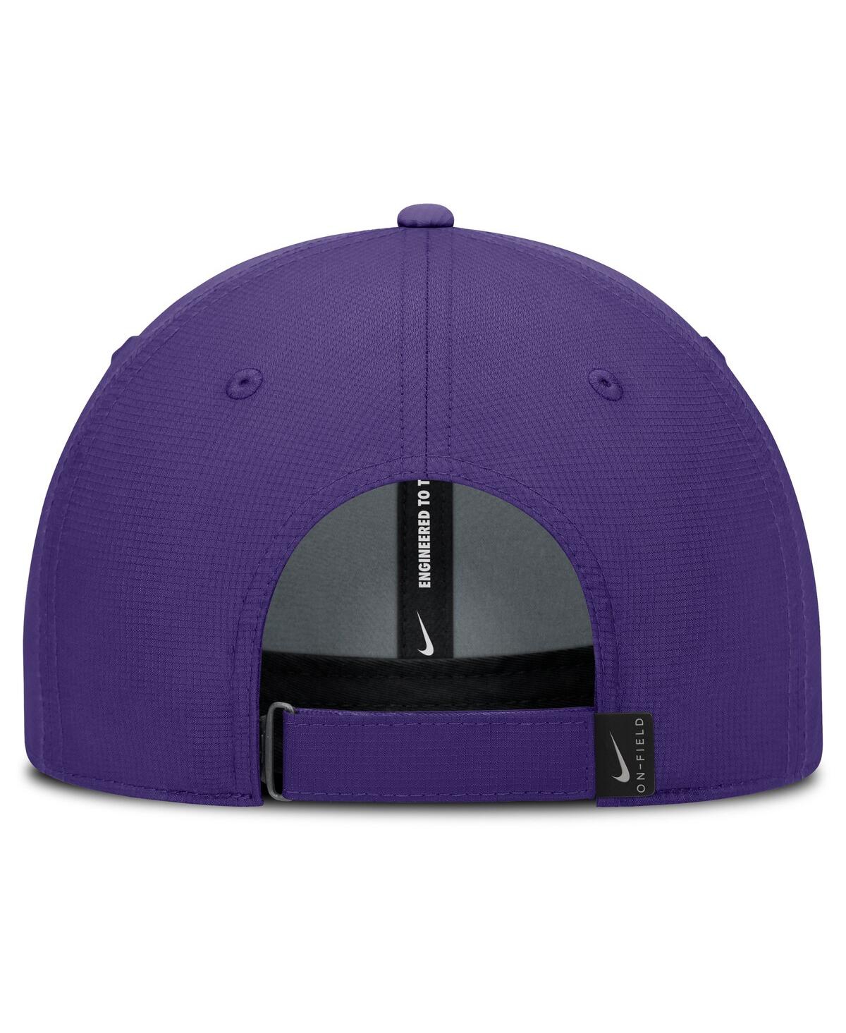 Nike Lsu On-field Club Gameday  Men's Dri-fit College Adjustable Hat In Purple