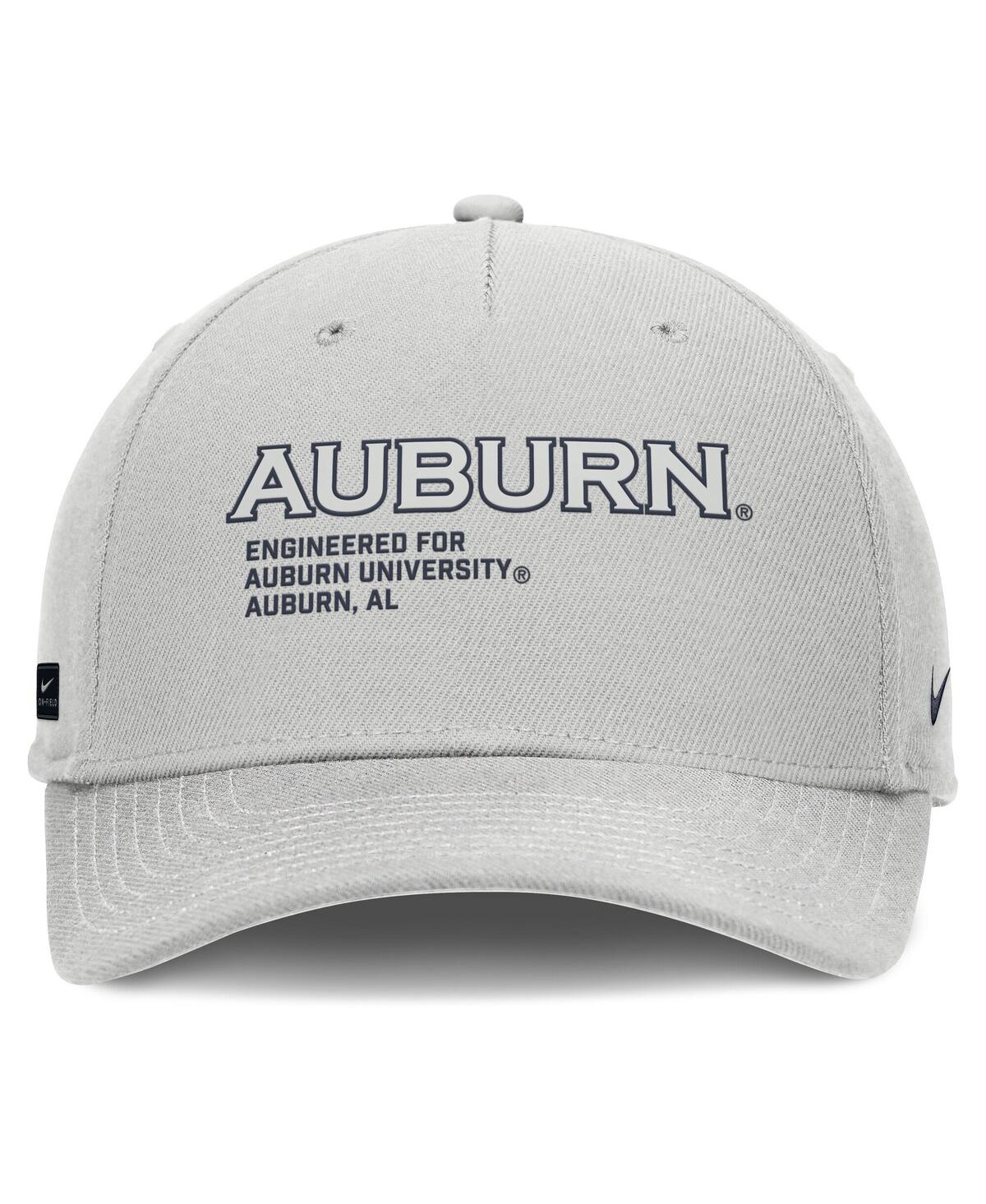 Nike Men's Gray Auburn Tigers 2025 On-Field Primetime Rise Dri-fit Adjustable Hat
