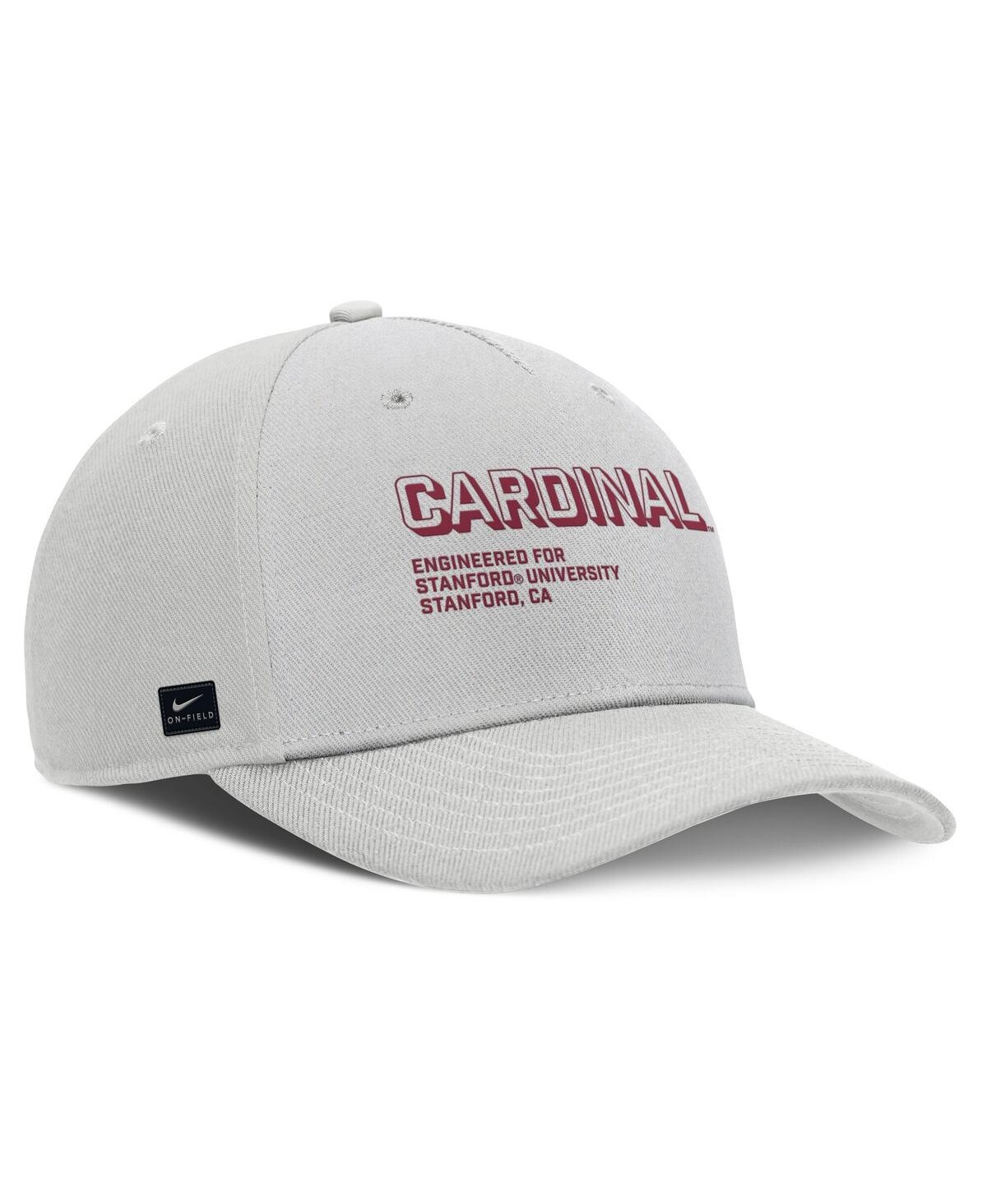 Nike Gray Stanford Cardinal 2025 Sideline Dust Pinched Rise Adjustable Hat In Gray