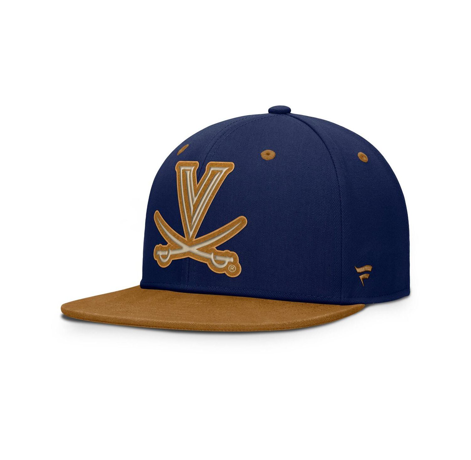 Men's Navy/Brown Virginia Cavaliers NoBo Fitted Hat