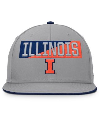 Men's Gray Illinois Fighting Illini Duo Snapback Hat