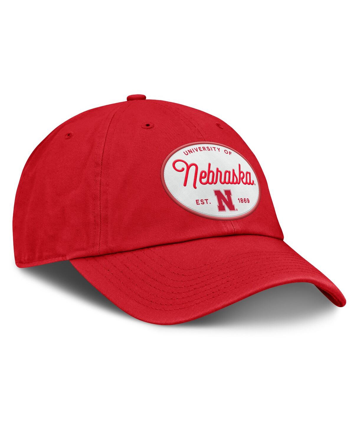 Fanatics Women's Scarlet Nebraska Huskers Candid Adjustable Hat In Red