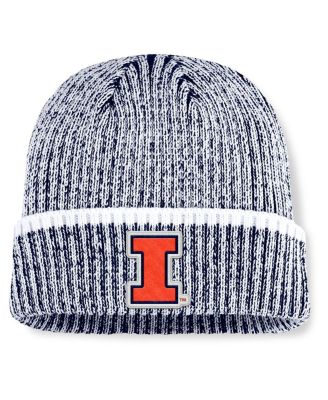 Fanatics - Men's Navy/White Illinois Fighting Illini Haze Cuffed Knit Hat