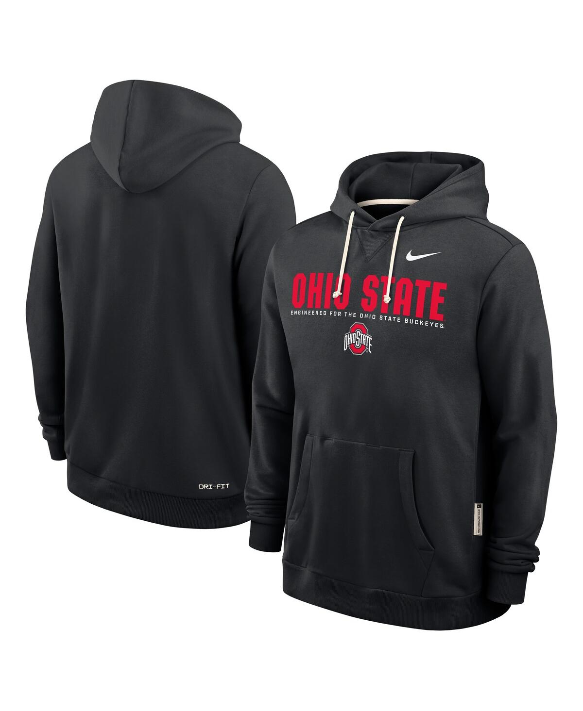 Nike Black Ohio State Buckeyes 2025 Sideline Standard Issue Dri-fit Hoodie In Black