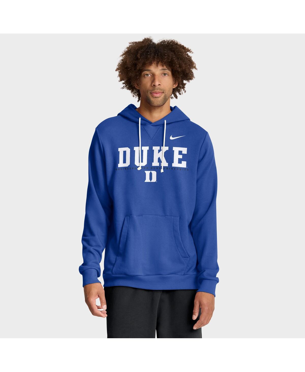 Nike Royal Duke Blue Devils 2025 Sideline Standard Issue Dri-fit Hoodie In Blue