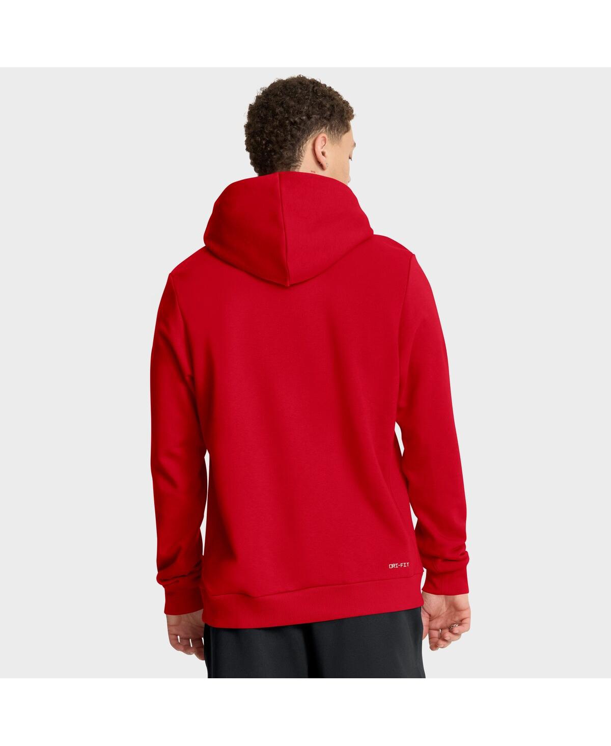 Nike Red Georgia Bulldogs 2025 Sideline Standard Issue Dri-fit Hoodie In Red