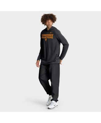 Men's Black Tennessee Volunteers 2025 Sideline Performance Long Sleeve Hoodie T-Shirt